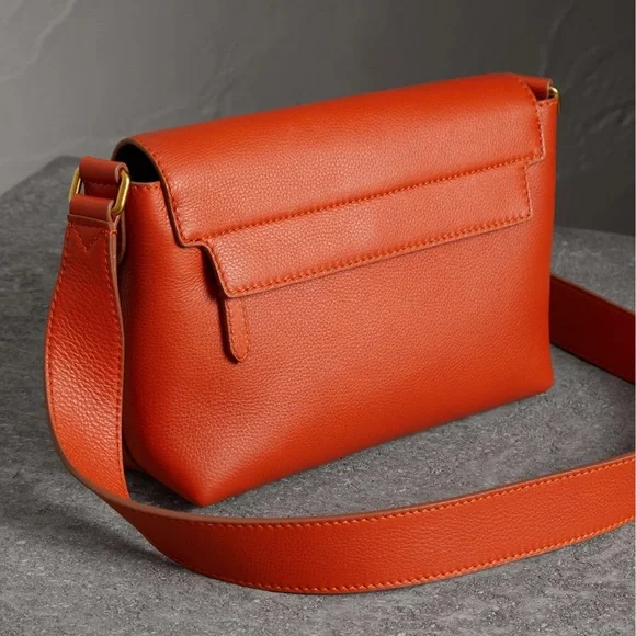 Burberry Orange Leather Crossbody Bag - Picture 6 of 15